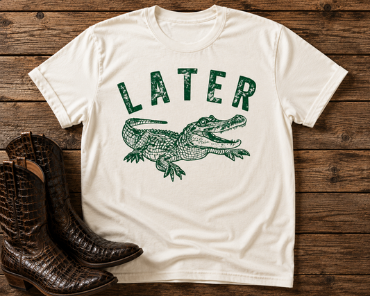 LATER Alligator Graphic Tee